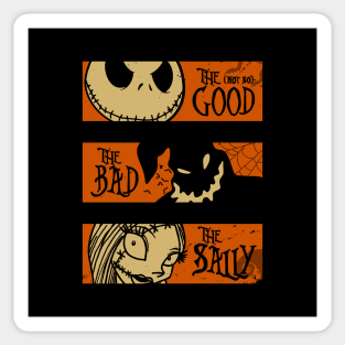 Spooky Halloween Old West Vintage Retro Parody Mashup Sticker